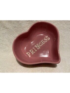 Pink Ceramic Larger Breed Paw Print ‘Princess’ 24oz. Dog Bowl
